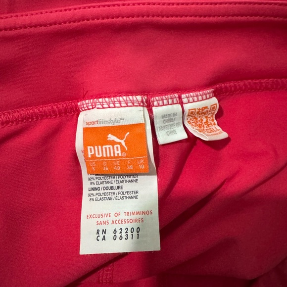Puma Pink Mini A-Line Ladies Skort for Casual Sport Activities Size Small - Picture 8 of 11